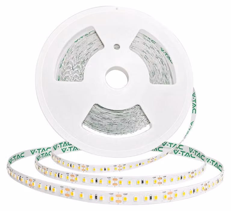 V-TAC Strip LED SMD2835 8W/m 120 LED/m 24V 4000K 10mm bobina 20m SKU 24321