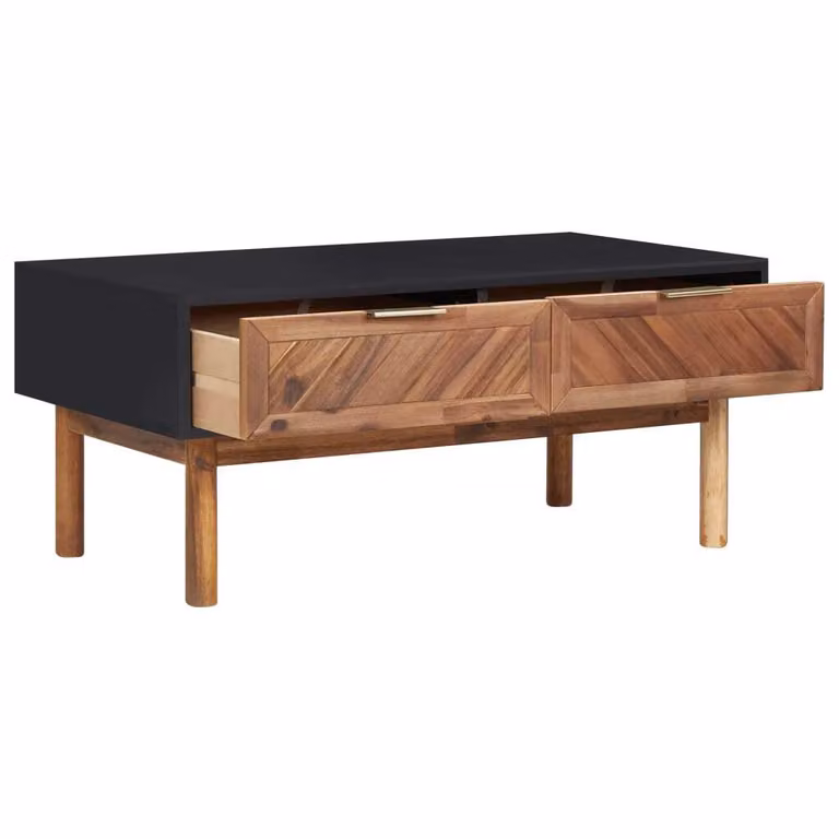 Tavolino da Salotto 90x50x40 cm Legno Massello di Acacia e MDF