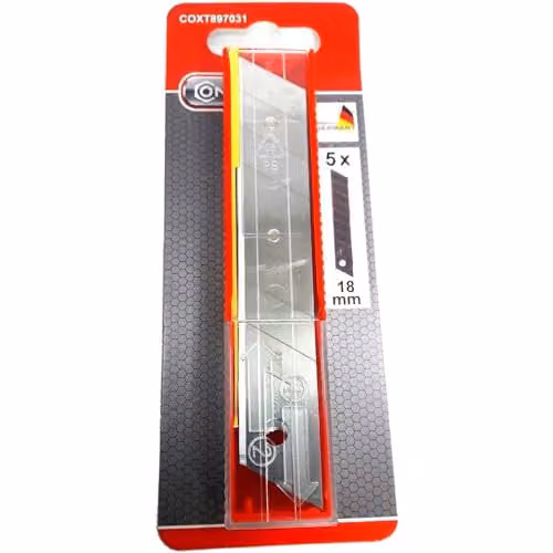 Connex Lame a Spezzare Larghe in Acciaio Inox 5 Pezzi 14,5cm x 5,5cm