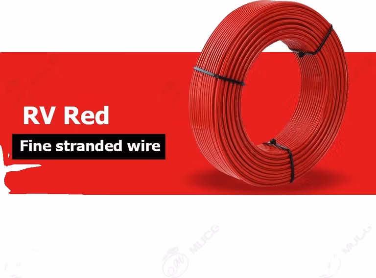 Filo di rame, 100m/rotolo, cavo elettrico, rosso, 19 AWG - 0,75mm2, 100m