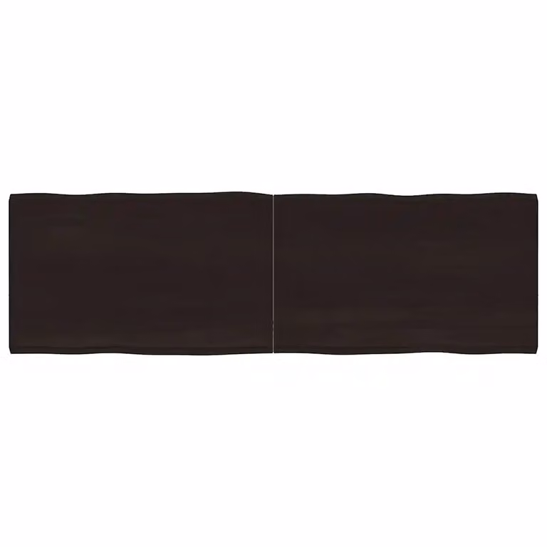 vidaXL Piano Tavolo Marrone Scuro 160x50x(2-4)cm Rovere Non Trattato