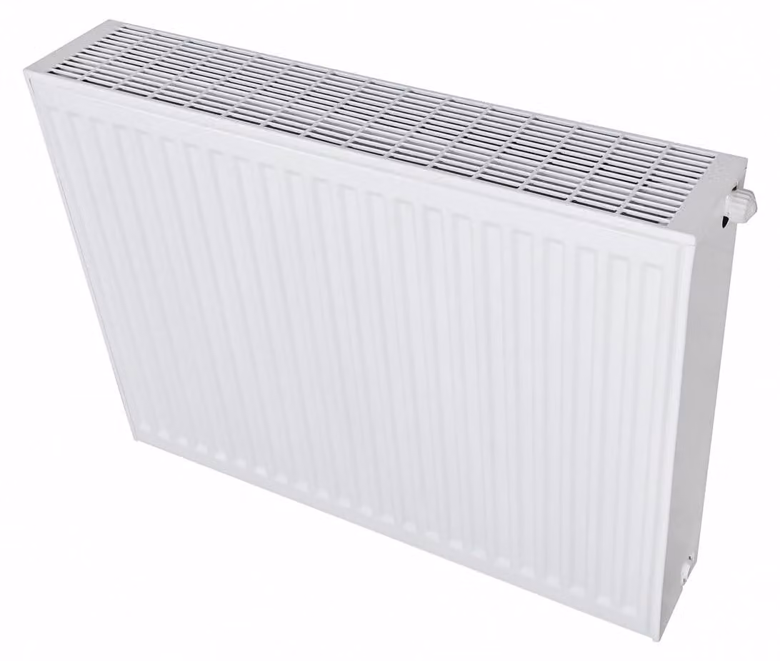 Radiatore a pannello, modello 33, dimensioni 900 x 600 mm, potenza 2000 Watt, acciaio verniciato bianco, modello universale