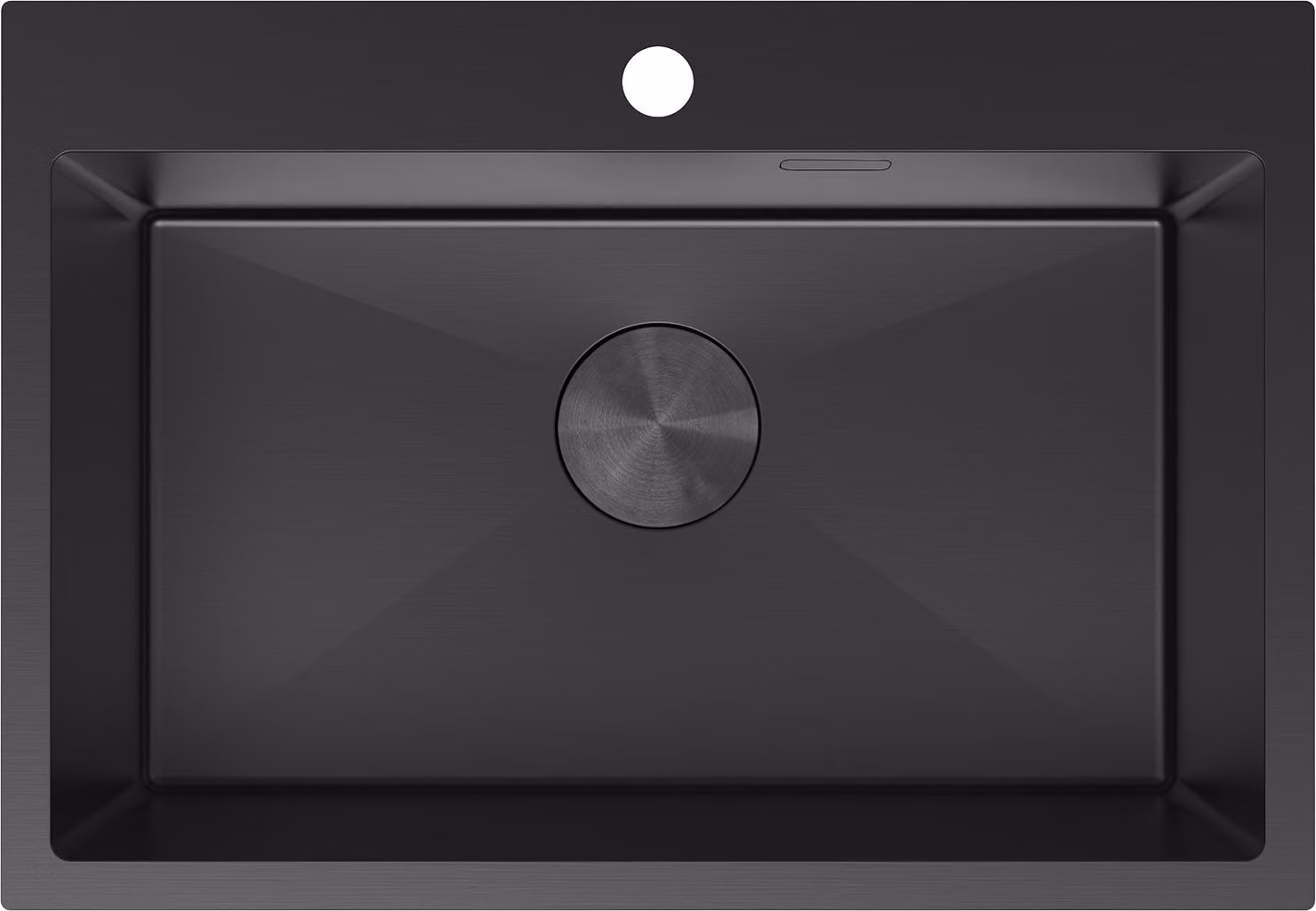 Mexen Solix lavello in acciaio inox con 1 vasca 650 x 450 mm, nero - 6403651000-70