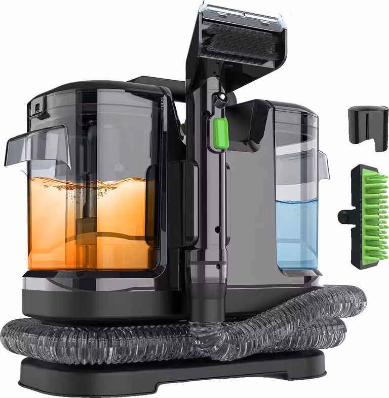 Lavamoquette, 450W, sistema a doppio serbatoio d'acqua, 450W 12Kpa