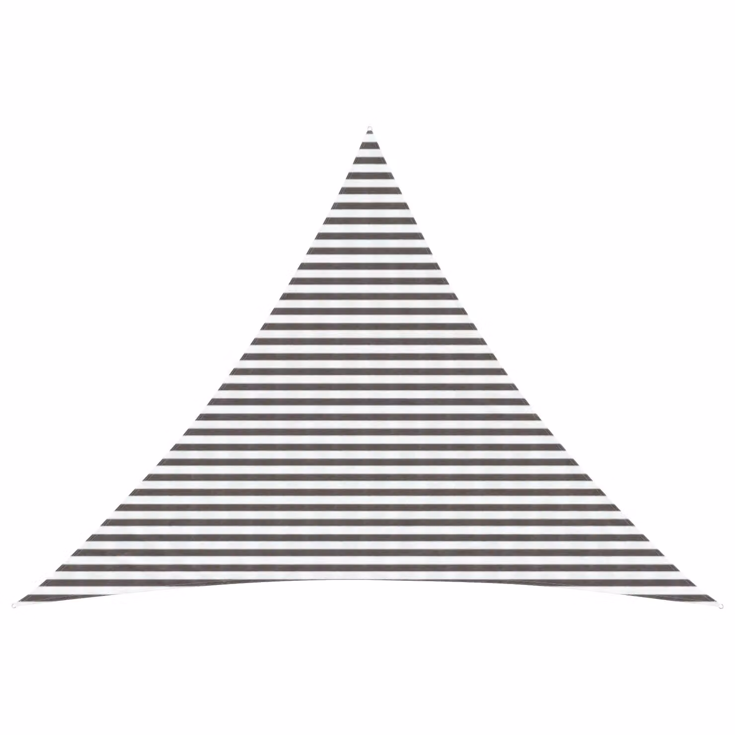 Telo Ombra Triangolare vidaXL in HDPE Grigio Chiaro e Bianco L/P/H: 5 x 5 x 6 m