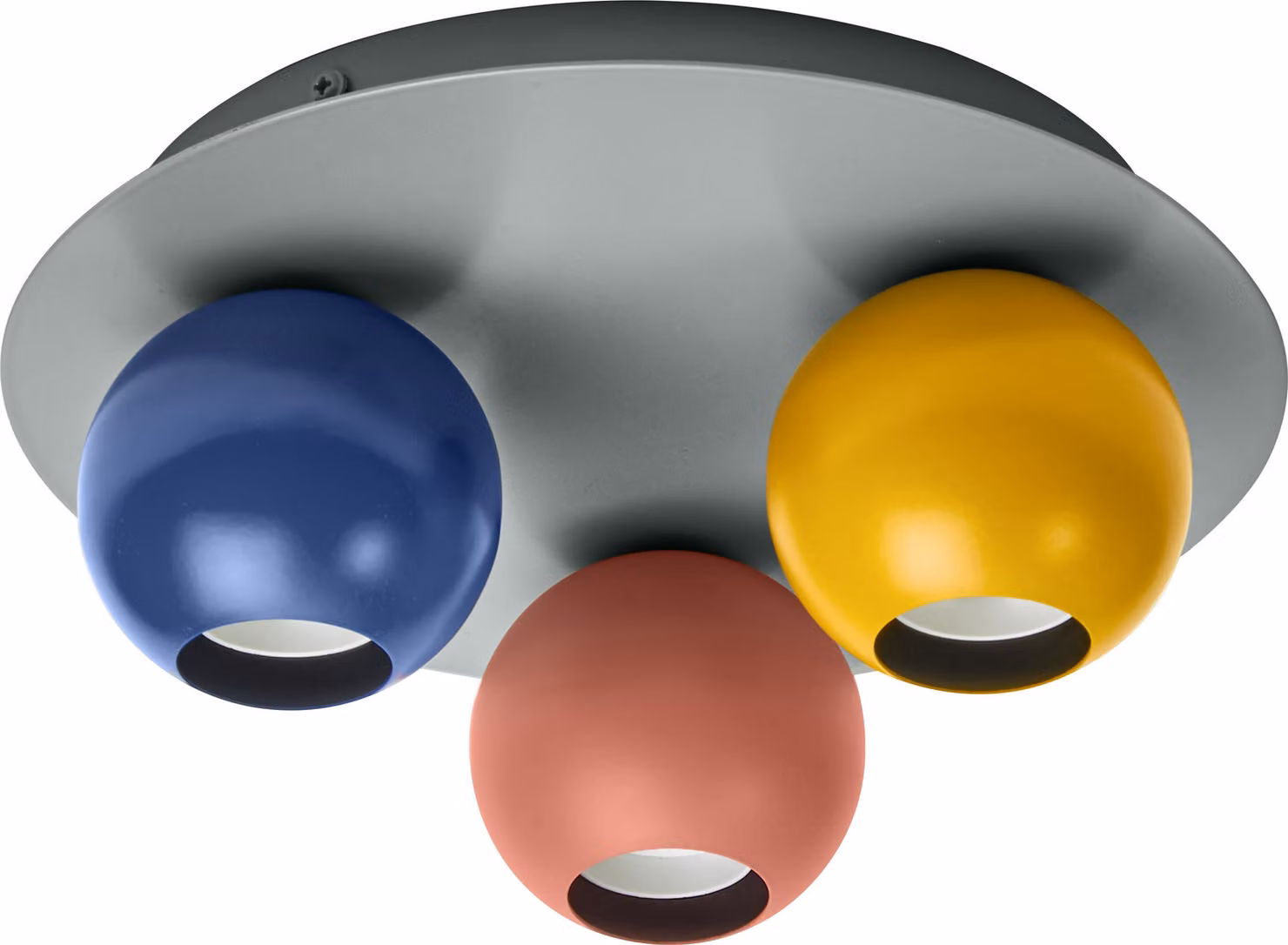 OSRAM Decor Bubble plafoniera decorativa, 3 luci con attacco E27, 250 mm, IP20, metallo, multicolore