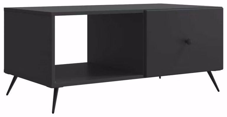 Tavolino da salotto Nero 90 x 50 x 40 cm Legno ingegnerizzato