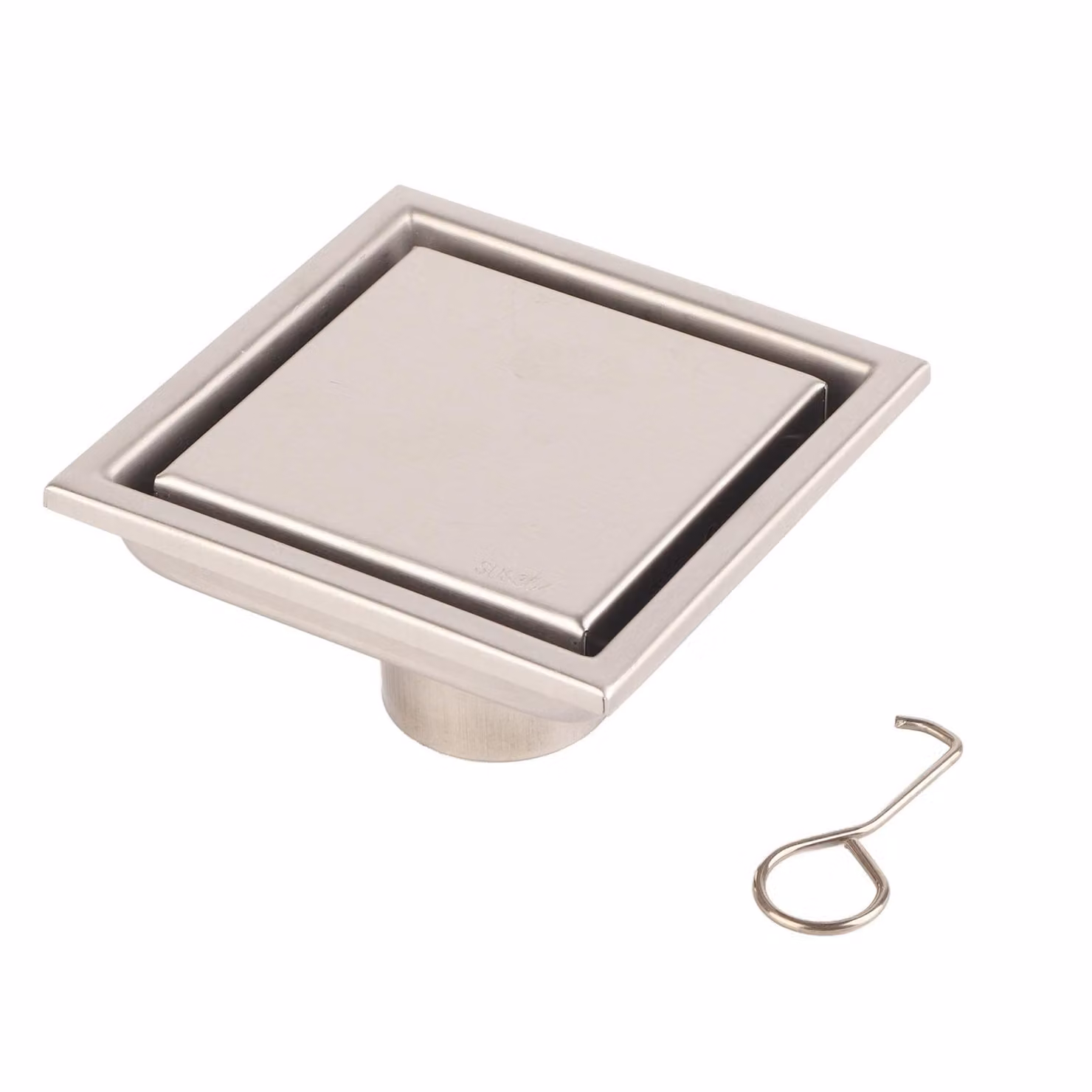 Home Acciaio inox forma quadrata Antiodore Bagno pavimento scarico rifiuti Gate doccia scolapiatti