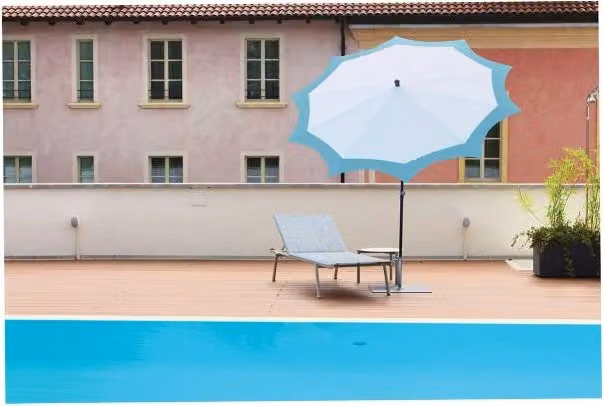 Ombrellone a palo centrale Star ø cm 250 Made in Italy - agua de mar