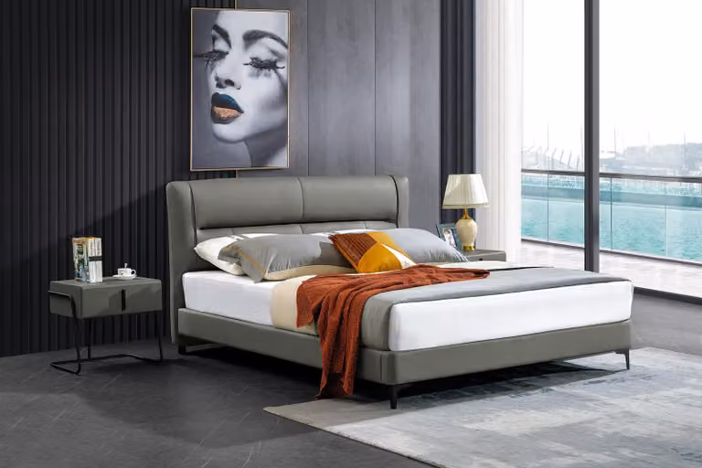 Doppel Betten Royal Bett Schlafzimmer Luxus Bett Holz 180x200cm Luxus Bett