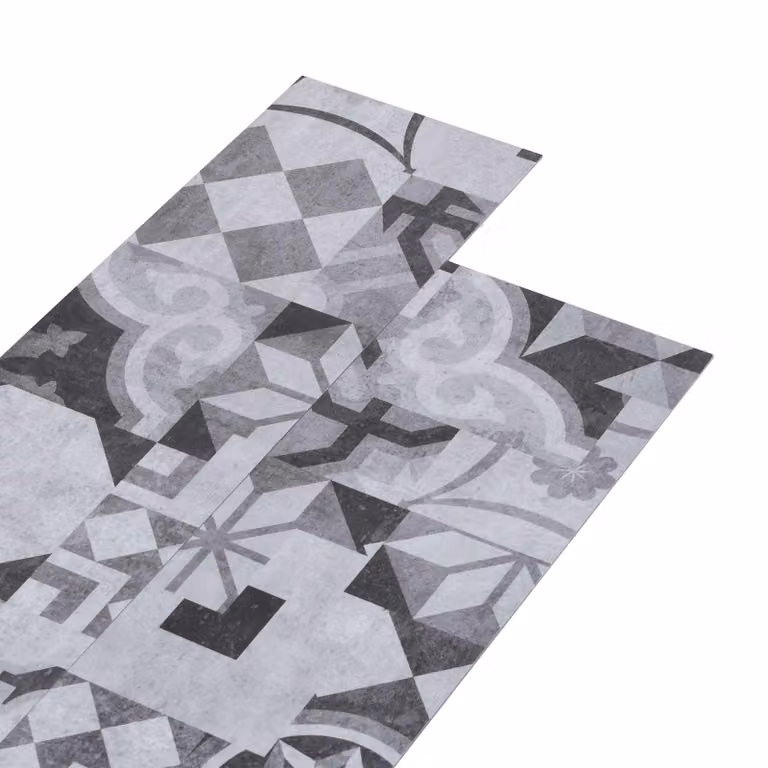 Plance per Pavimenti Autoadesive vidaXL in PVC con Effetto Legno Grigio L/P/H: 61,0 x 30,5 x 0,5 cm