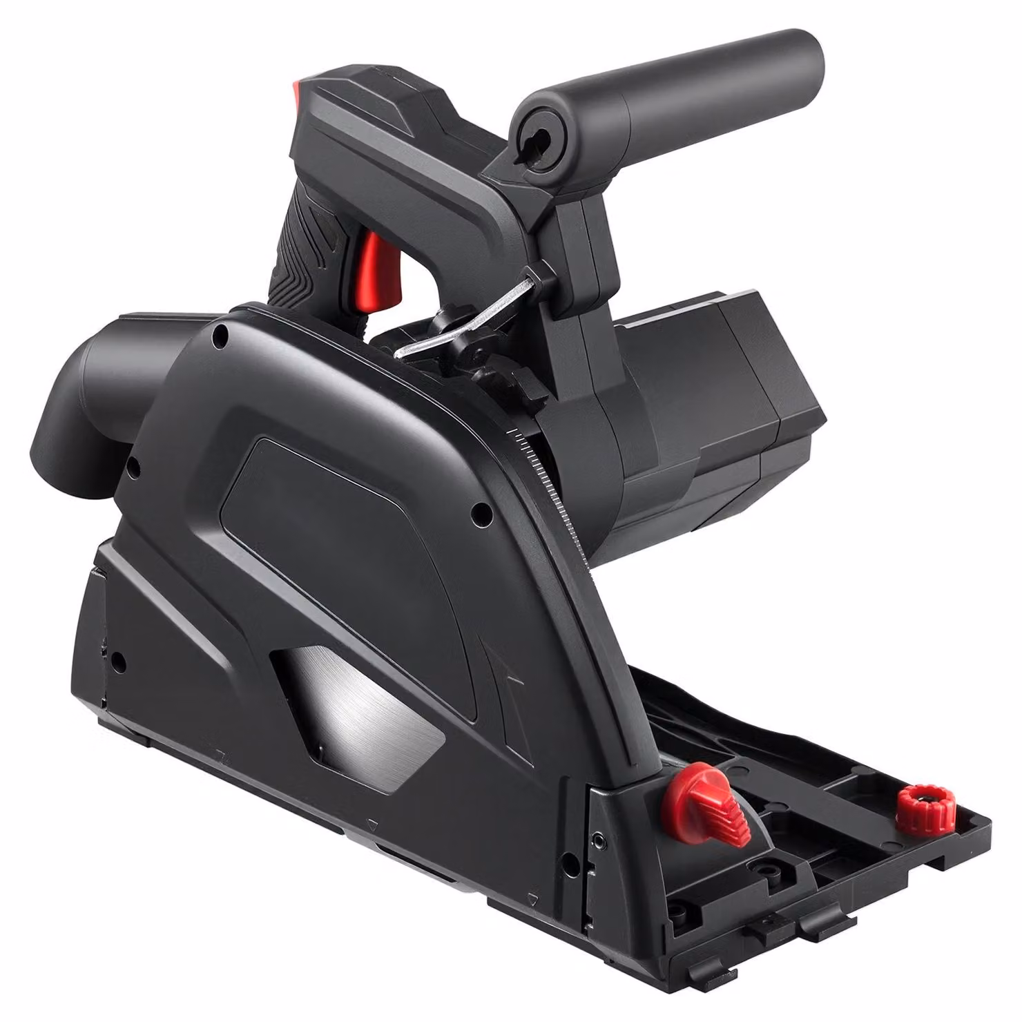 Sega a immersione - Sega circolare manuale 165 mm - Lama in metallo duro 48 denti - Angolo di taglio 0-45° - Profondità di taglio fino a 55 mm - Per legno e plastica - Guida non inclusa