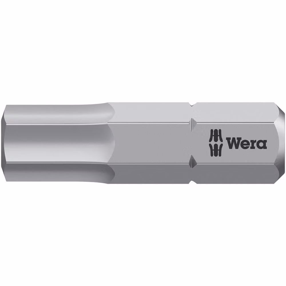 Punta da 1/4" DIN 3126 C6,3 esagonale 6,0 x 25 mm in acciaio inossidabile Wera | 4013288111258