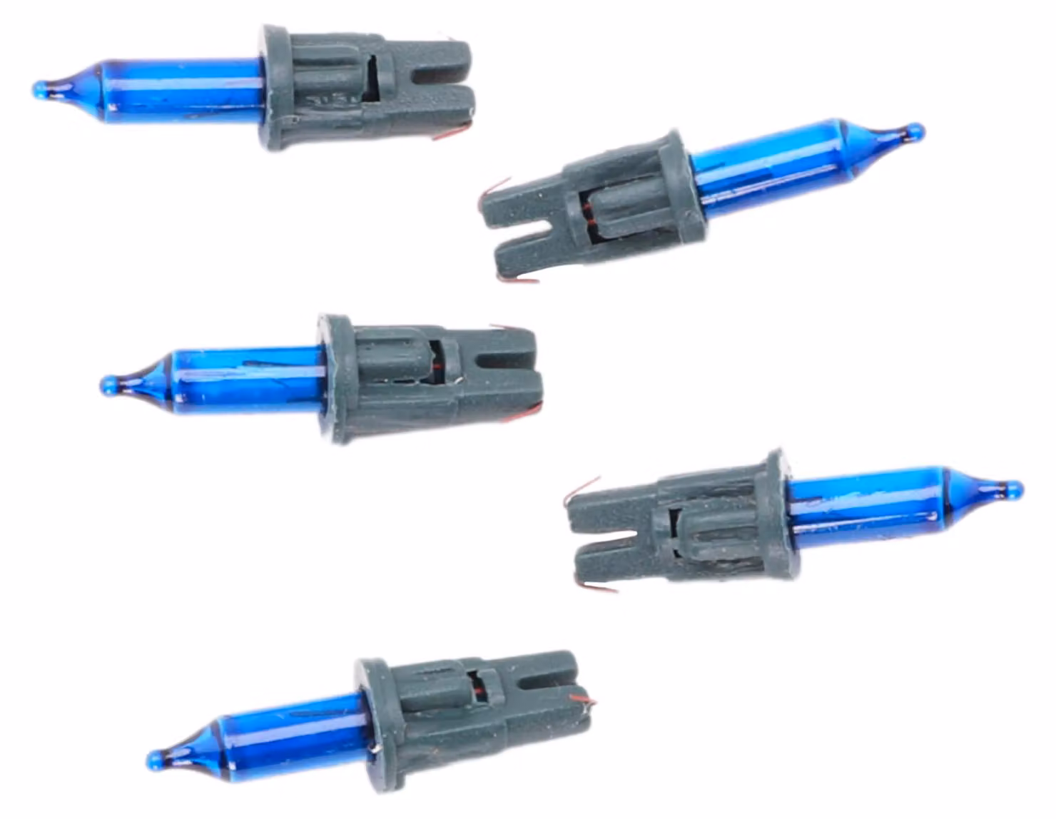 Lampadine di ricambio, confezione da 5, colore blu scuro, 5V, 0,7W, 0,14A