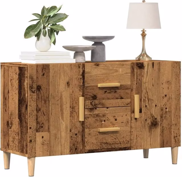 Credenza-Buffet-Armadio da cucina Legno Antico 100x36x60 cm in Legno Multistrato 502488