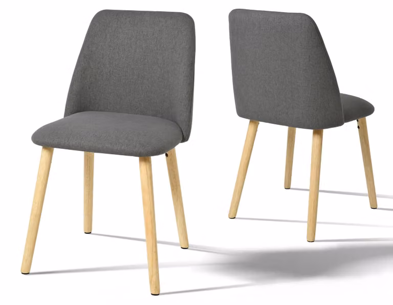 Sedia da pranzo - Sedia per la sala da pranzo - Sedia da cucina - Rivestimento beige chiaro