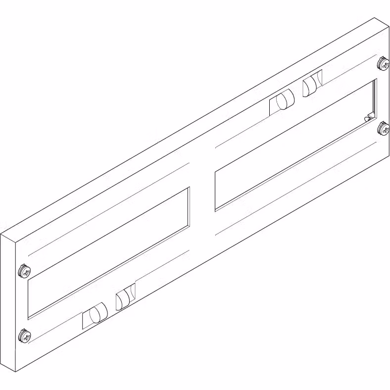 Piastra di copertura ABN 500x150 mm 2FB/1RE_10 aperta, interasse 150/125 mm (10 pezzi) FAO21N10
