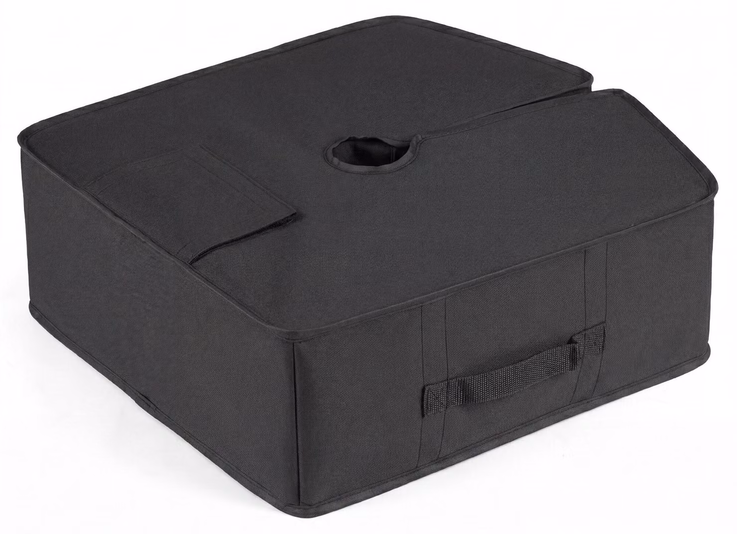 Supporto per ombrelli riempibile, sacco di sabbia per stabilizzare l'ombrello, supporto per ombrelli da mercato con maniglia e ampia apertura di riempimento, supporto portatile per ombrelli, peso per base dell'ombrello