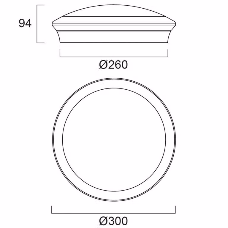 Sylvania Plafoniera con sensore di movimento Start Surface, Bianco / Opale, Bagno, Plastica, Plafoniera
