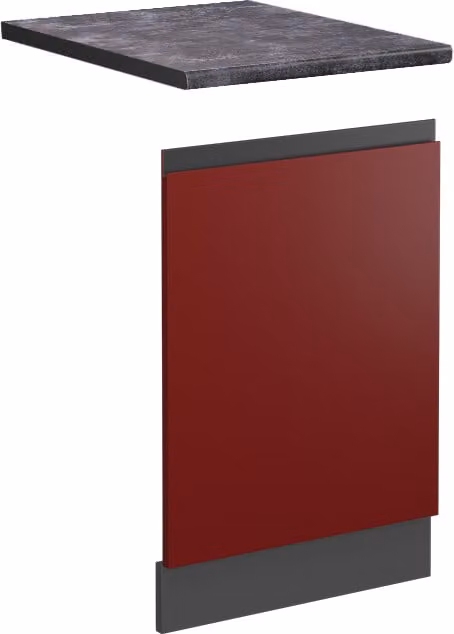 Pannello frontale Vicco R-Line Rosso 45 cm  J-Shape, PL Antracite, Model 46943