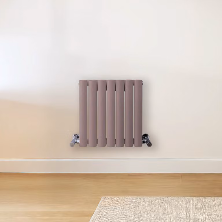 Radiatore di Design Orizzontale Viola (Dahlia Viola) - 400mm x 413mm - Pannello Doppio  - Revive