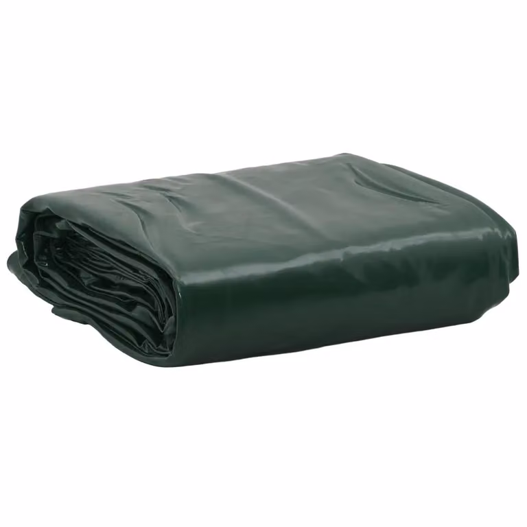 Telo protettivo verde vidaXL con rivestimento in PVC 5 x 5 m