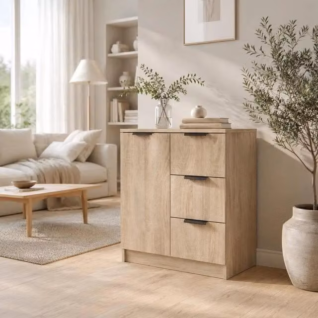 Sideboard Sonoma Oak 60x30x70 Cm Wood Material