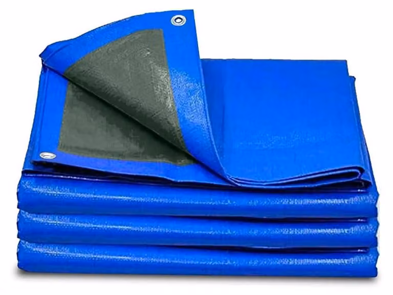 Telo protettivo leggero, dimensioni 1,8 m x 2,4 m - Impermeabile - Rivestimento per pavimenti - Multifunzionale - Realizzato in plastica PE - Affidabile e resistente - Telo copri tutto