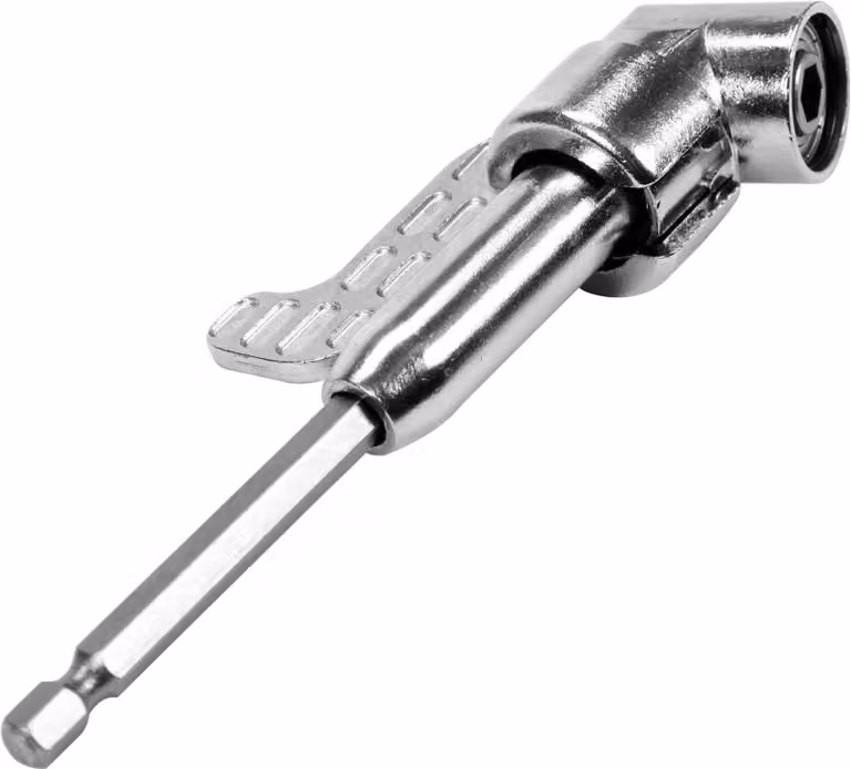 Adattatore angolare da 130 mm, esagono da 1/4", acciaio inossidabile