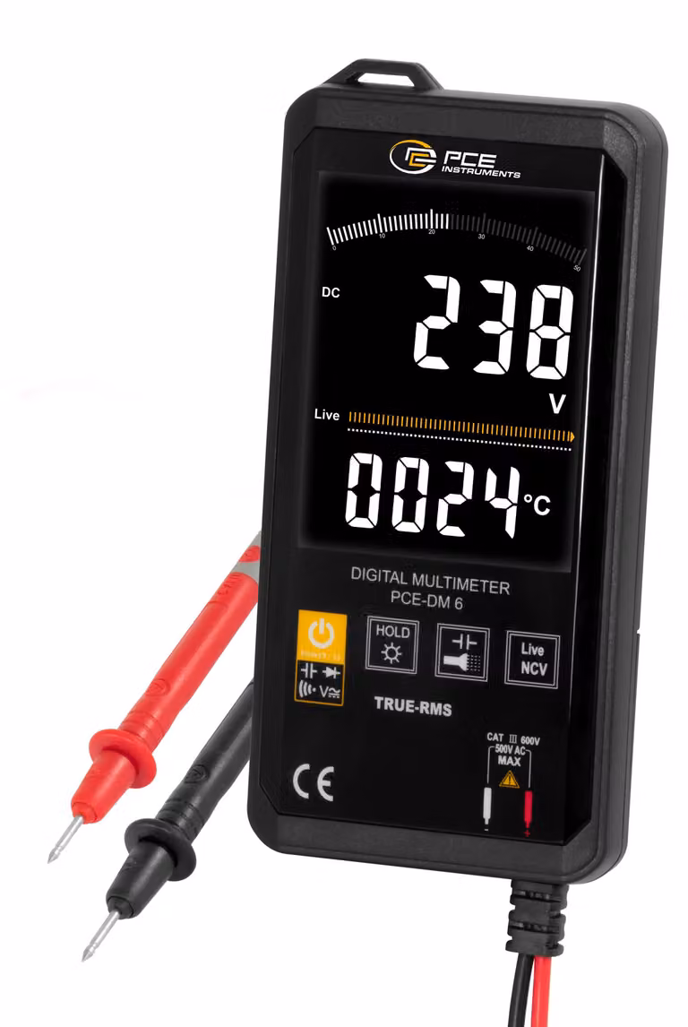 Multimetro digitale PCE Instruments, modello PCE-DM 6