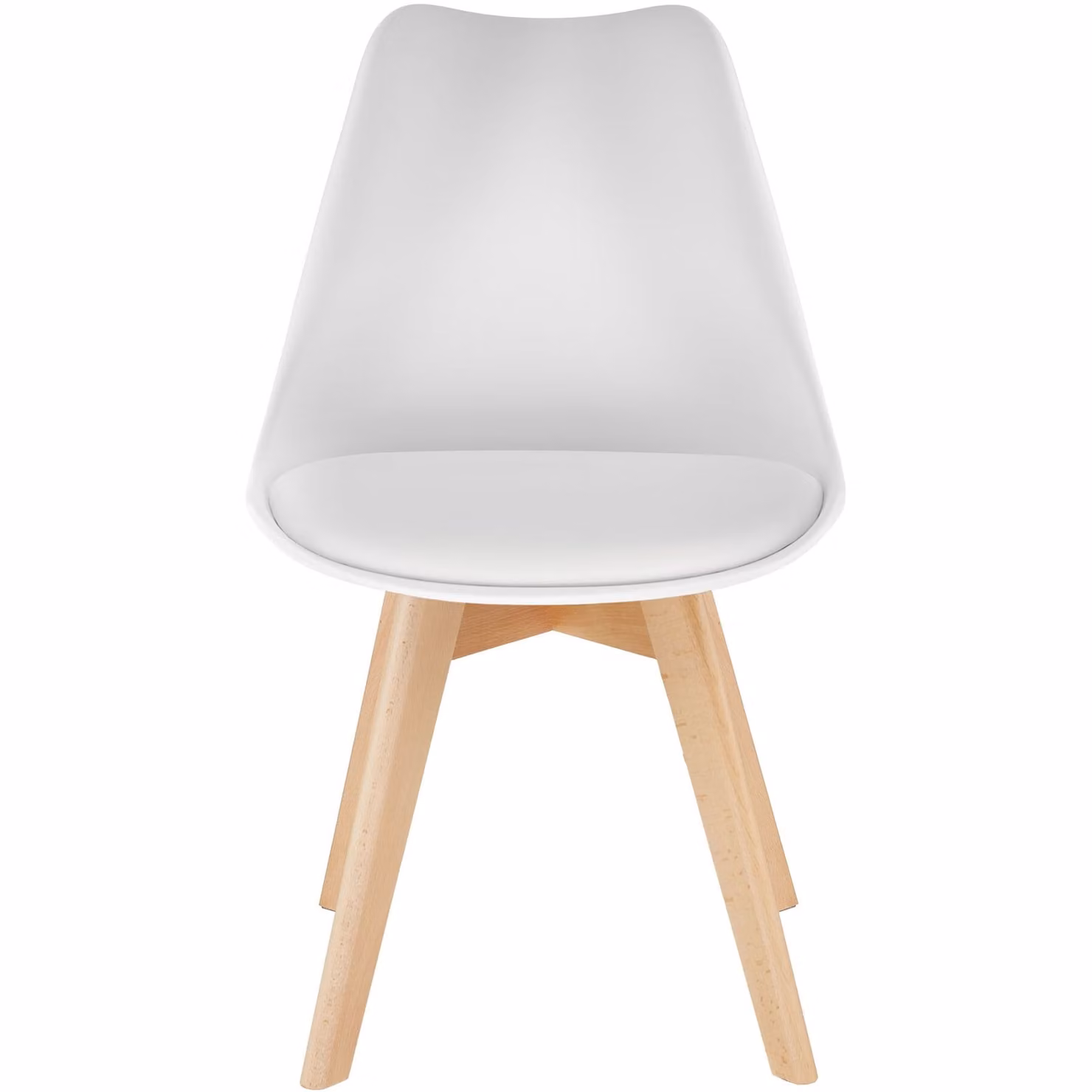 Set di 6 sedie da tavola in stile scandinavo TecTake GmbH, colore bianco, finitura opaca – 1