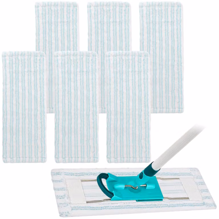 Coperture in microfibra per mop, 48x17 cm, blu, confezione da 4 pezzi