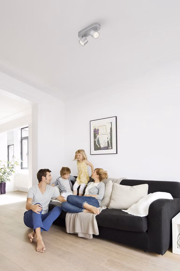 Philips myliving LED Spotbalken Star 2-flammig, alluminio