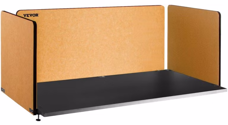 Pannelli fonoassorbenti per ufficio - Giallo, dimensioni: 152 x 61 cm + 2x 61 x 61 cm