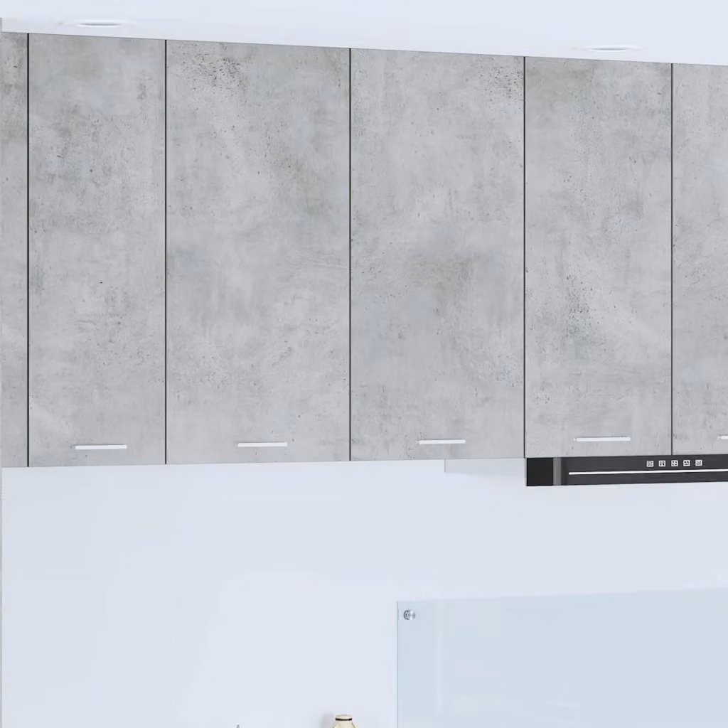 Armadio pensile da cucina vidaXL in MDF grigio opaco L: 80 cm, P: 31 cm, H: 80 cm