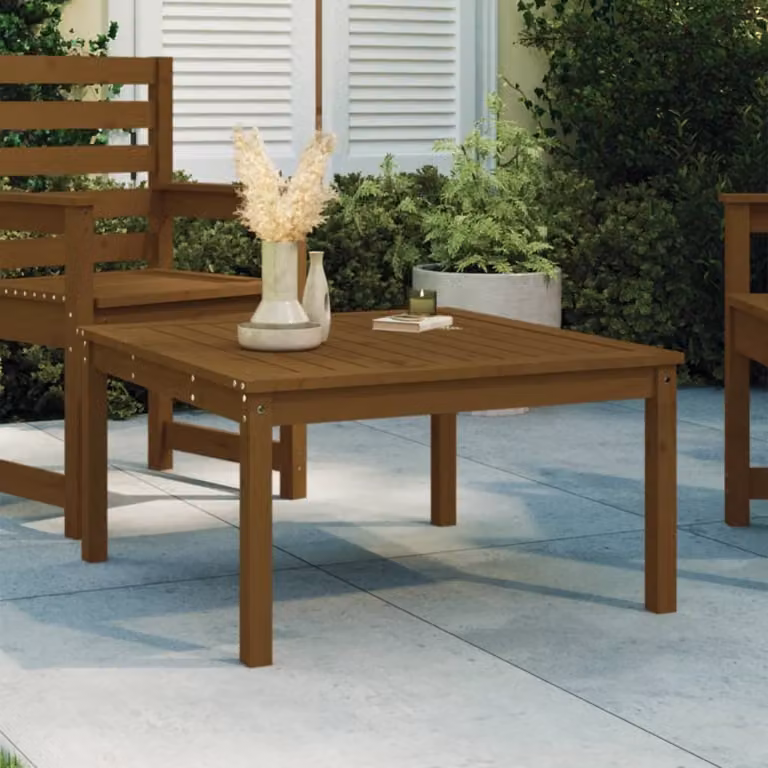 Maison Exclusive - Tavolo da giardino marrone miele 82,5x82,5x45 cm Legno massello di pino