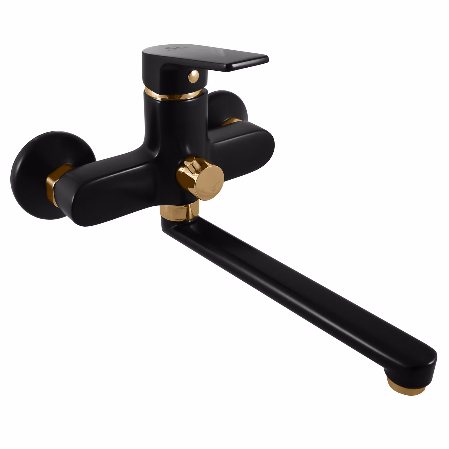 Slezák-RAV Slezák Rav CO153CMATZ Rubinetto per vasca e lavabo nero opaco/oro Colore: nero opaco/oro, Dimensioni: 100 mm