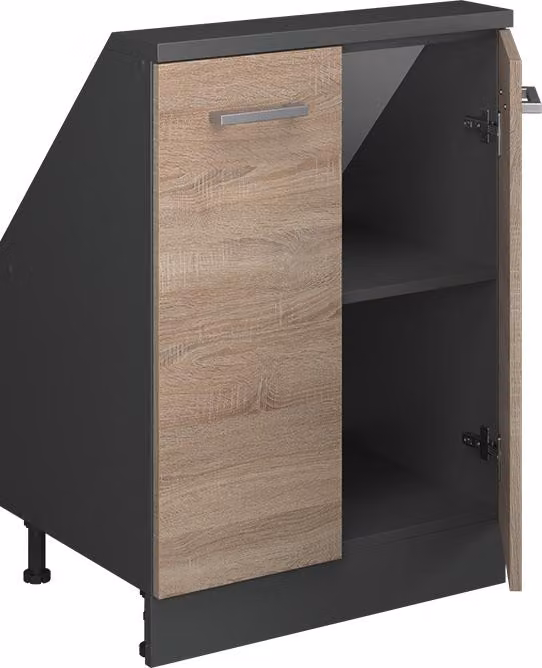 Mobile cucina sottotetto Vicco R-Line Sonoma 60 cm con 2 porte, Model 58258