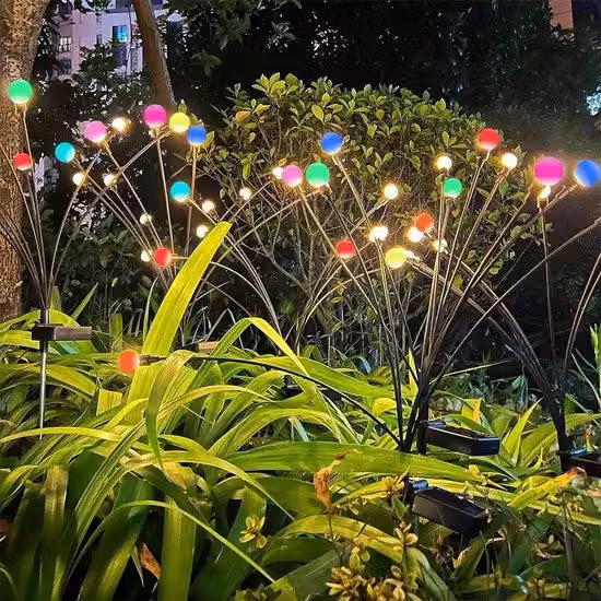 Illuminazione solare per esterni - impermeabile - lucciole luminose - illuminazione per vialetti da giardino