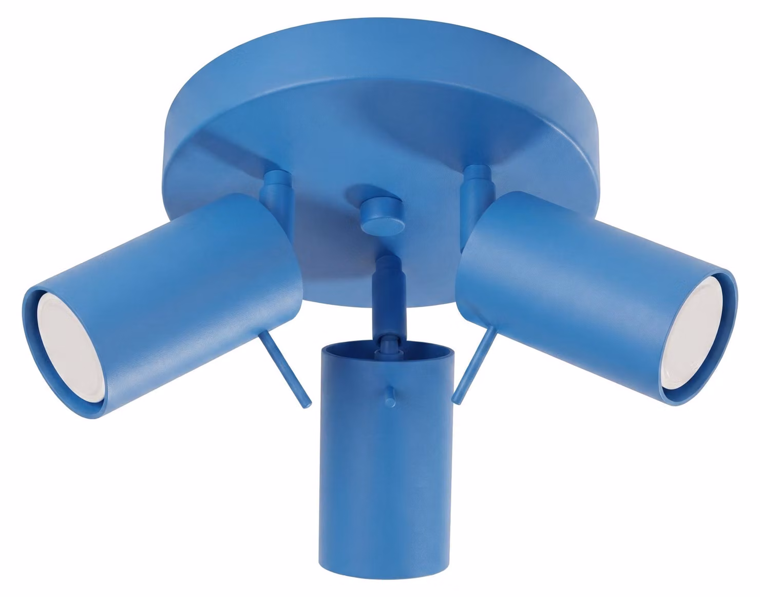 Plafoniera RING 3P azzurra 3xGU10 10W in acciaio 14,5x25,7x25,7 cm Sollux Lighting