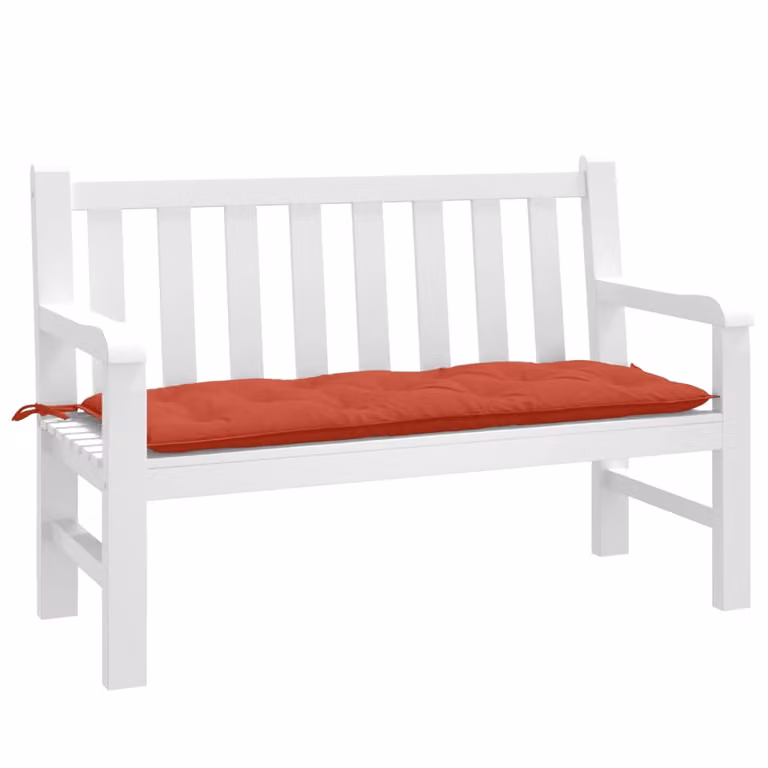 Cuscino per panca da giardino vidaXL Rosso Mélange L: 120 cm, P: 50 cm, H: 7 cm