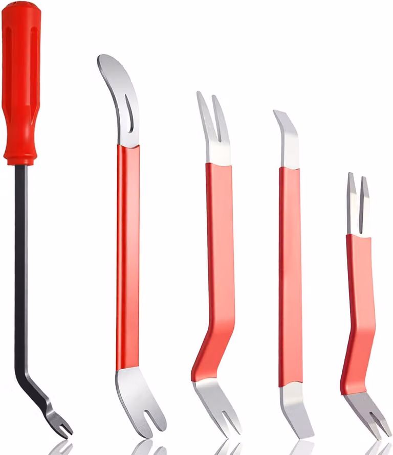 Set di utensili per montaggio, composto da 5 pezzi, in metallo, universale per rivestimenti di porte e cruscotti