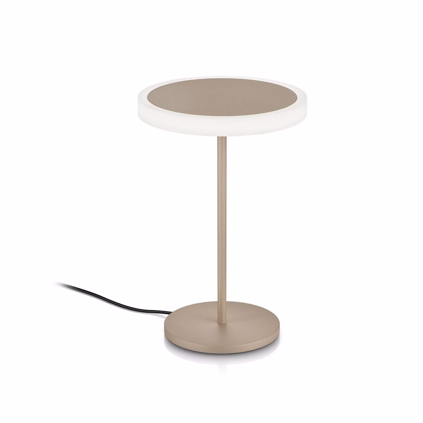 Knapstein Lampada da tavolo a LED Tilda, dimmerabile, Crema / Ambra, Soggiorno / Sala da pranzo, Metallo, Lampada da tavolo LED