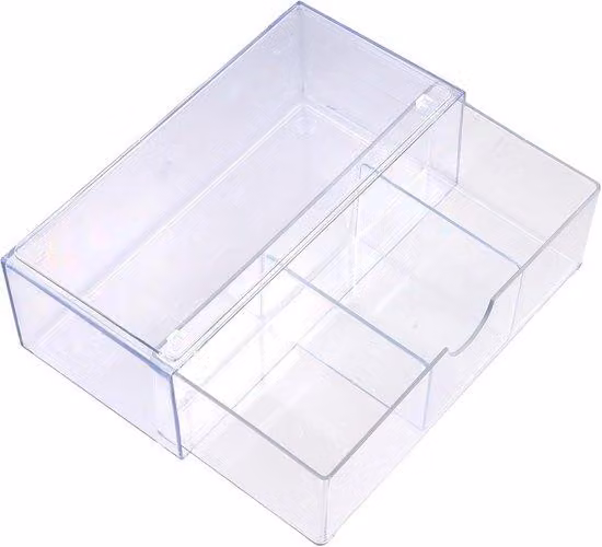 Organizzatore da scrivania in acrilico - 3 cassetti - Trasparente - Tavolino da trucco - Accessori per valigie - Accessori per l'ufficio