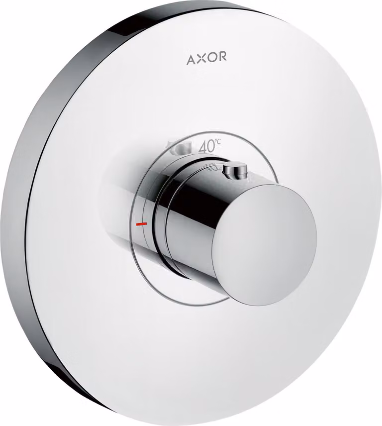 hansgrohe AXOR Starck ShowerSelect Thermostat de douche à débit élevé rond encastré, 36721000, 36721000
