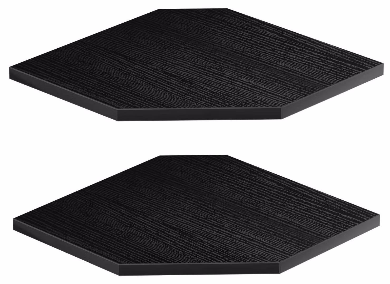 Omgoods - Set di 2 mensole da parete angolari con fori per cavi