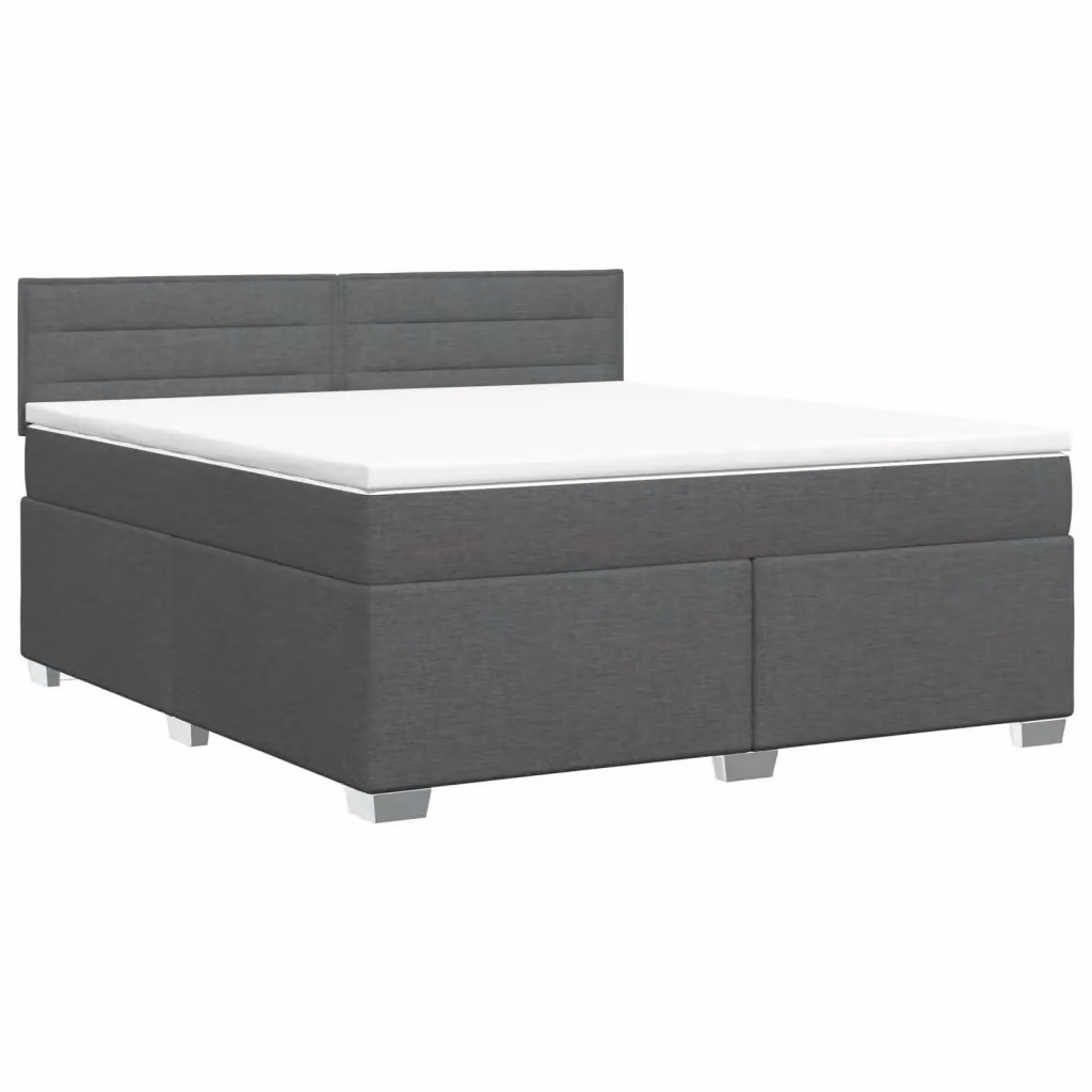Letto box spring con materasso ibrido vidaXL Grigio, L/P: 140 x 200 cm – 2