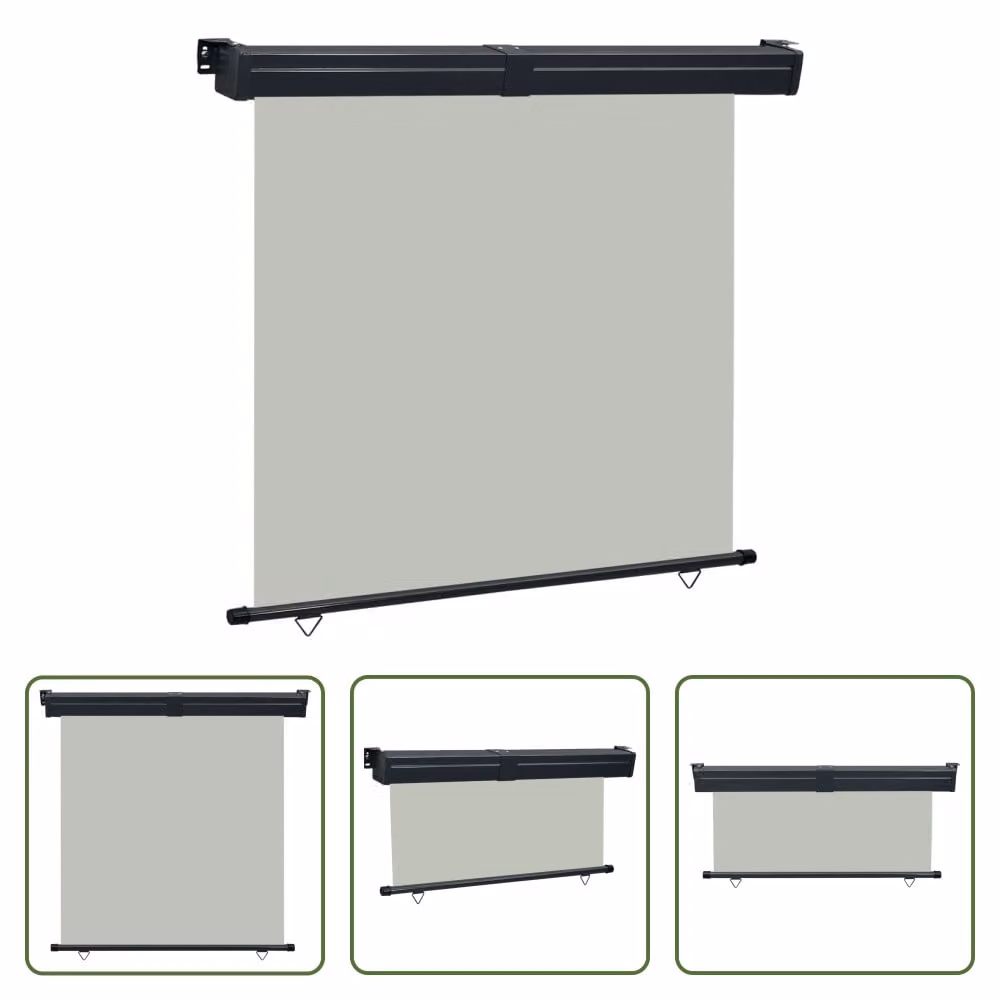 The Living Store tenda laterale per balcone 165x250 cm grigio