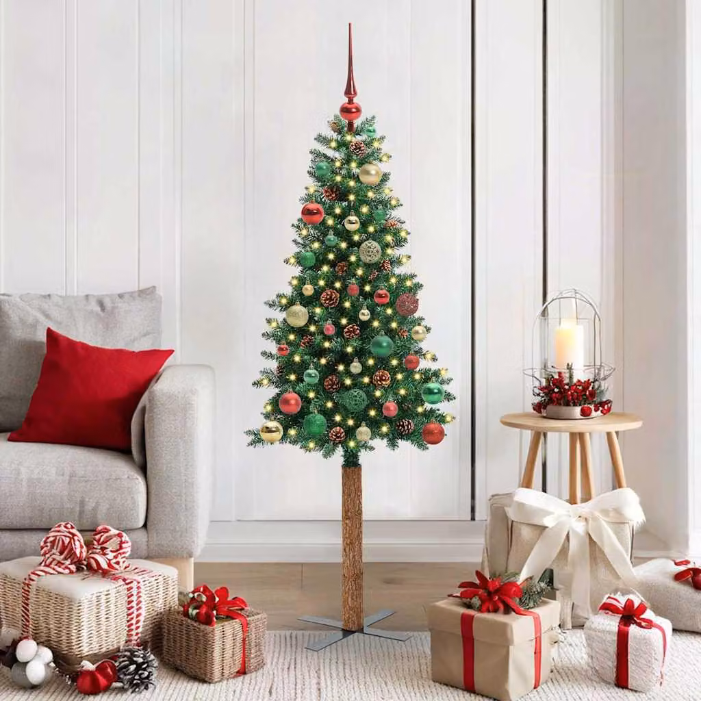 Maison Exclusive - Albero di Natale sottile, verde, 150 cm
