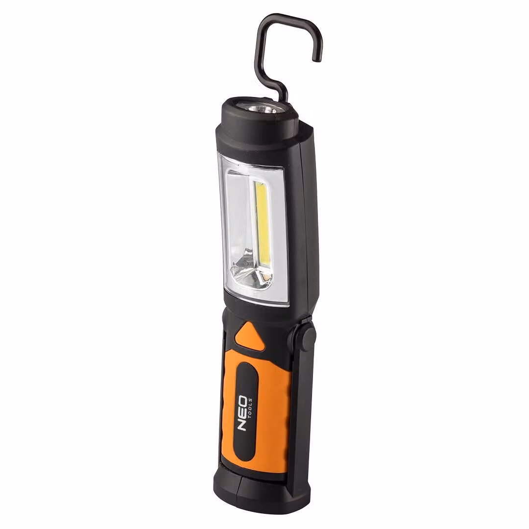 NEO TOOLS 300 lm COB 2-in-1 lampada da officina a batteria + 3xAA batterie